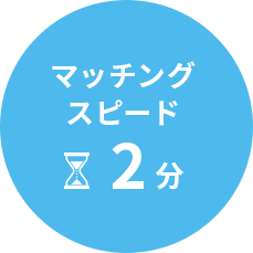 マッチングスピード2分